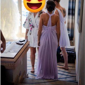 David's Bridal Bridesmaid Dress in Iris